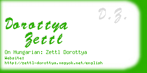 dorottya zettl business card